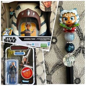 Star Wars Ahsoka Tano Helmet, Figure and Pen bundle